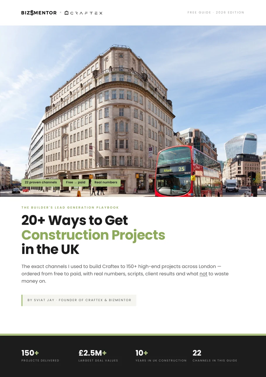 20+ Ways to Get Construction Projects guide