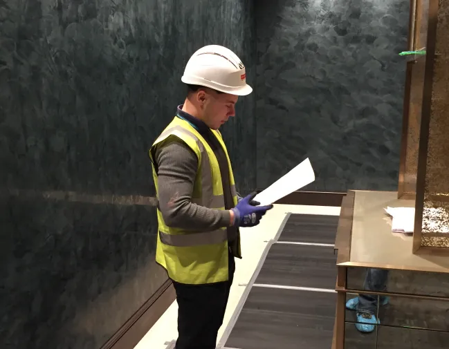 Reviewing drawings on a Craftex project