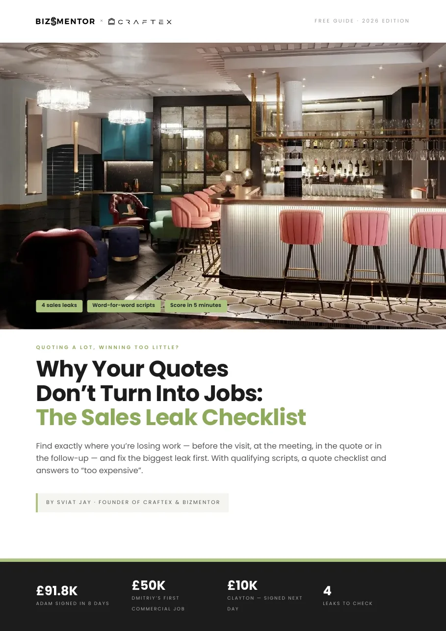 Sales Leak Checklist guide