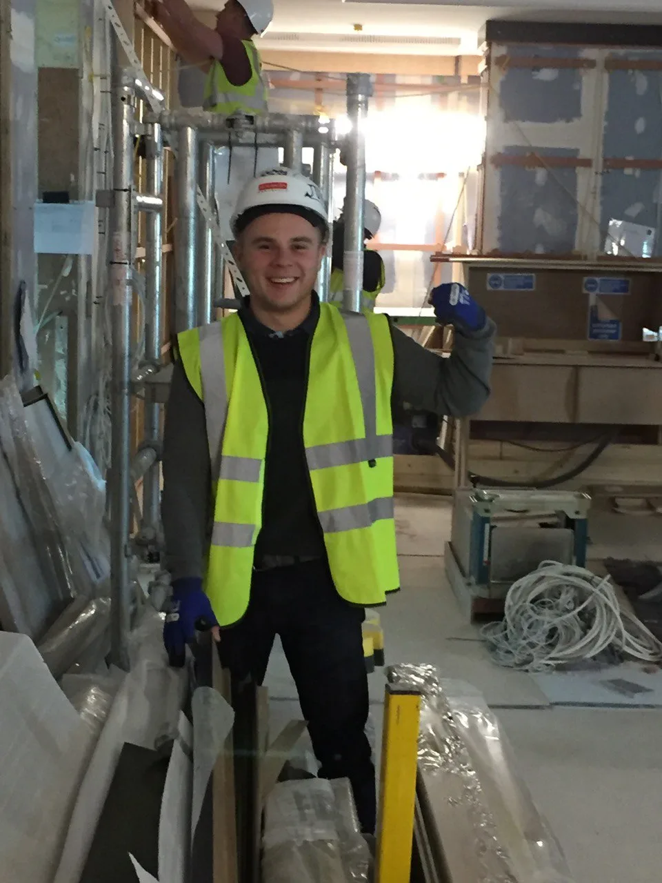 Craftex operative on a live London project